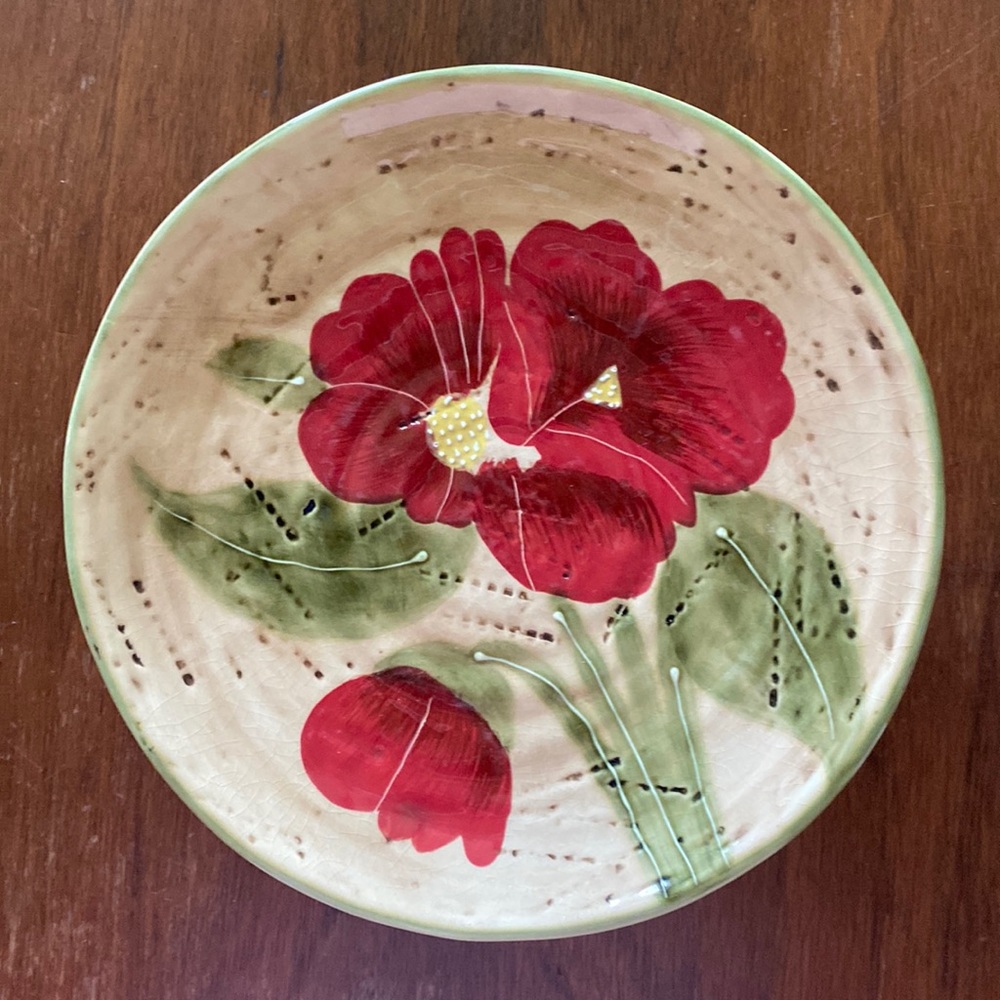 (4) [Red Poppy] FLEUR RUSTIQUE by Nanette Vacher for Ambiance Collections